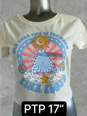 🆕Pink Floyd  Cropped T Shirt